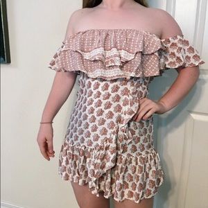 Lavish Ruffle Wrap Dress, Ocean Drive, NWT, Size M